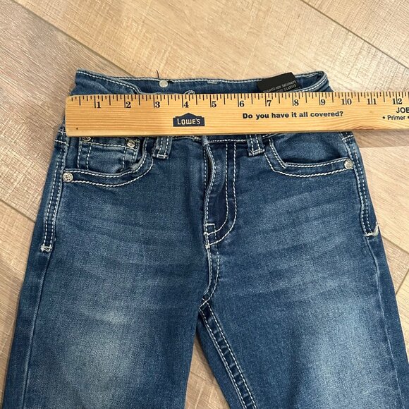 WIRED HEART GIRLS SIZE 6 ADJUSTABLE WAIST BOOTCUT JEANS - Picture 10 of 11